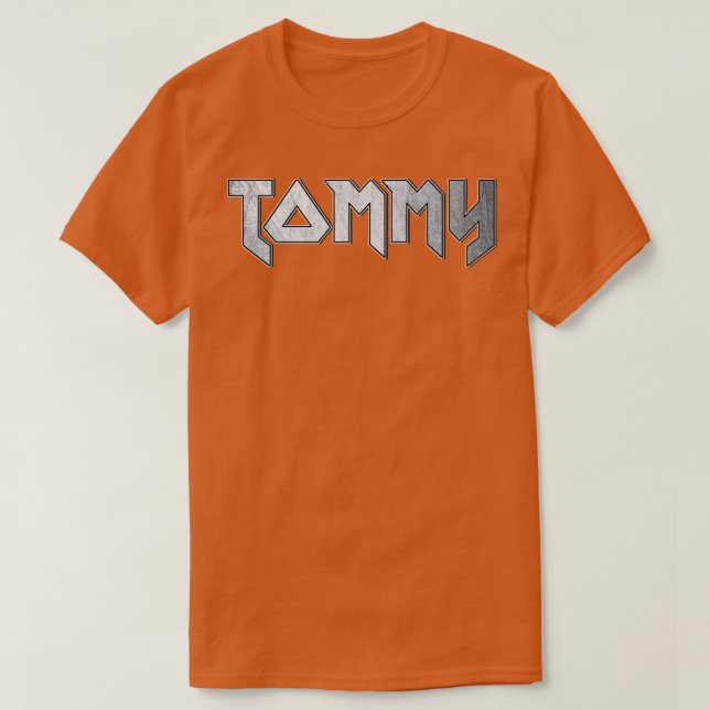 Camiseta Tommy metalizado fuerte (Diseño del anverso)
