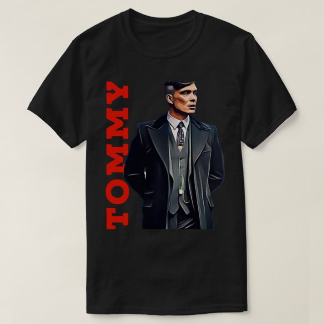 Camiseta Tommy Shelby, Peaky Bli (1) (Diseño del anverso)