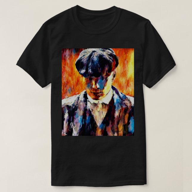 Camiseta Tommy Shelby Peaky Bli, hermanos de gracia (Diseño del anverso)