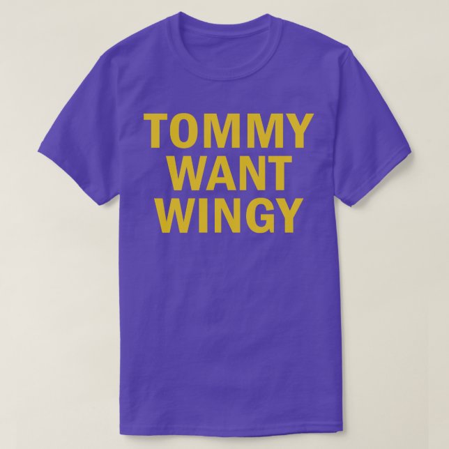 Camiseta Tommy Want Wingy (Diseño del anverso)