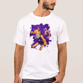 Camiseta tonal de la raya de las señoras del