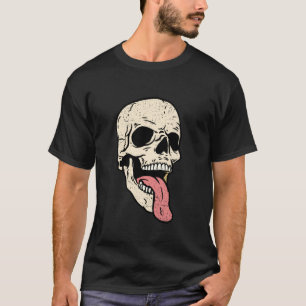 Camiseta Tonga de cráneo fuera Halloween Spookone Skeleton