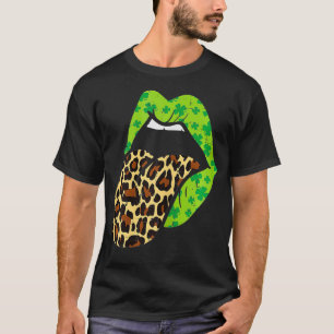 Camiseta Tonga impresa de leopardo de los labios verdes fue