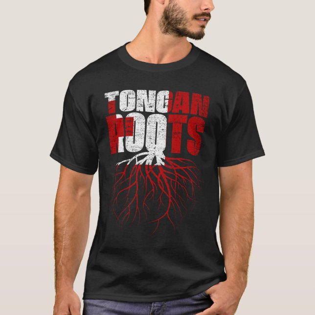 Camiseta Tonga Rota La Bandera Del Patrimonio Tonga (Anverso)