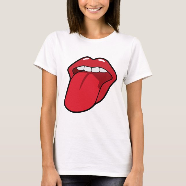 CAMISETA TONGUE MOITH LIPS T-SHIRTS TEES (Anverso)
