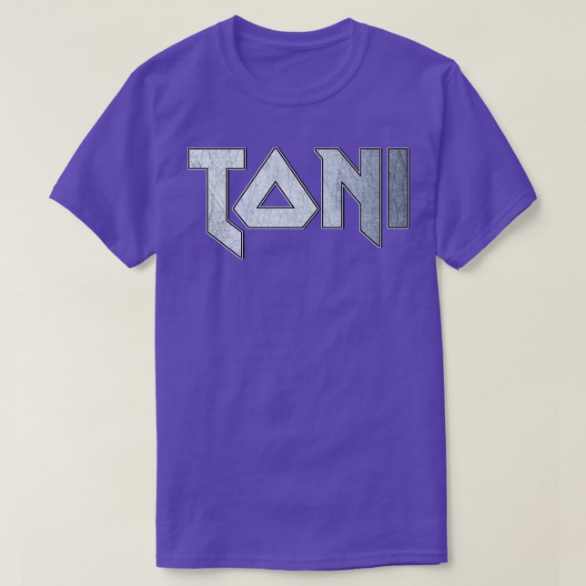 Camiseta Toni metalizado fuerte (Diseño del anverso)