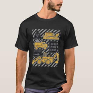 Camiseta Tonka Camiones Trabajos en Carretera Antes Del Rót