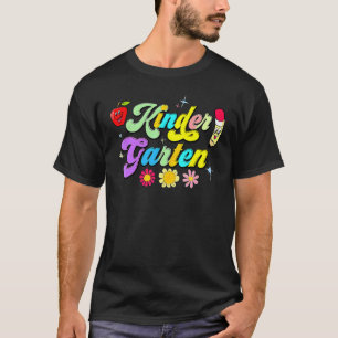 Camiseta Tono de jardín de infantes genial Té retro de regr