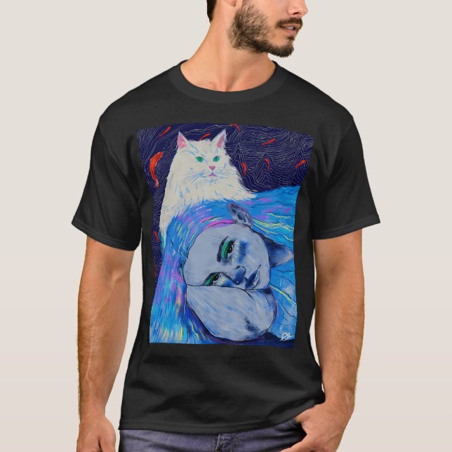 Camiseta Tonos de Felino (Anverso)