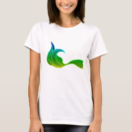 Camiseta Tonos de la cola verde de la sirena