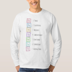 Camiseta Tonos de la escala Solfeggio Bloques Musicales de 