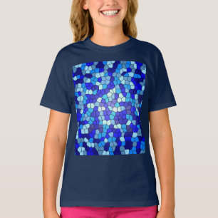 Camiseta Tonos de vidrio azul manchado por Shirley Taylor