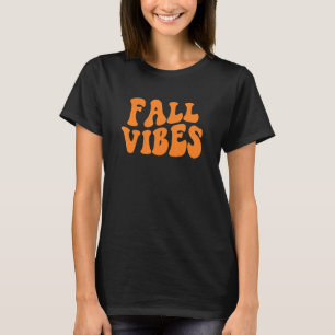 Camiseta Tonos divertidos de otoño Retro Feliz otoño para t