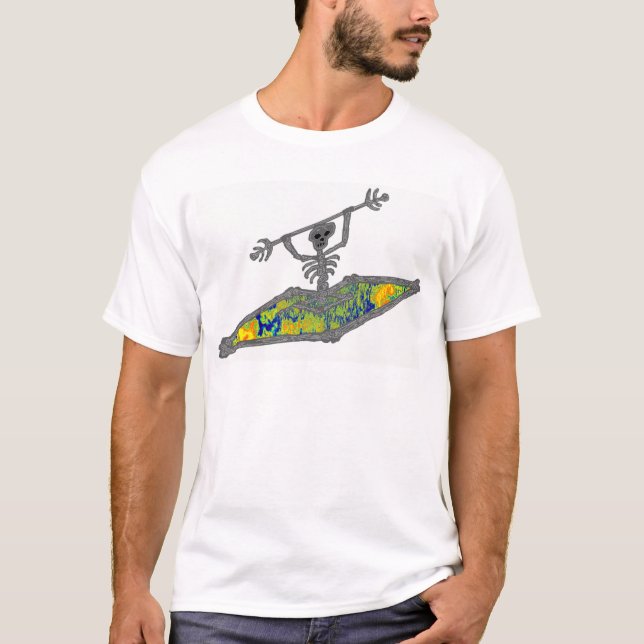 Camiseta tonos felices del kajak (Anverso)