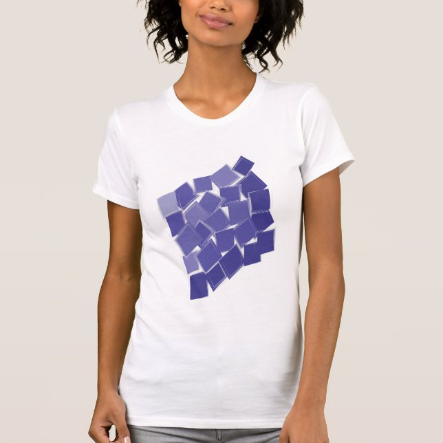 Camiseta Tonos púrpura dispersos (Anverso)