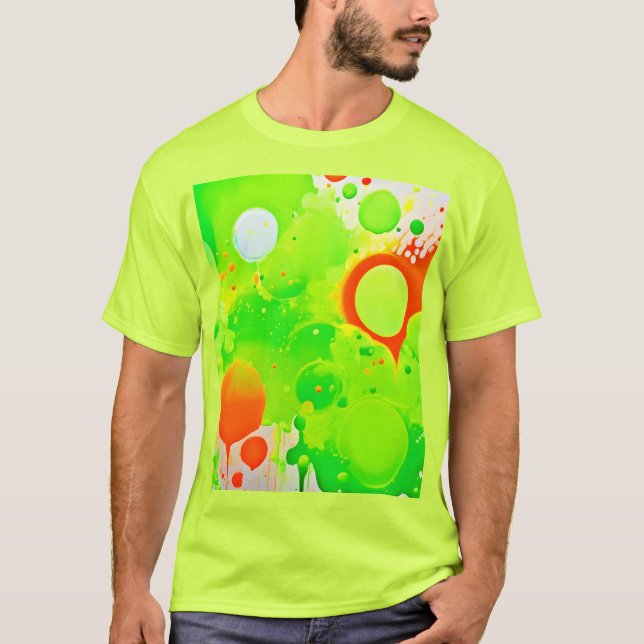 Camiseta Tonos verdes y naranjas (Anverso)