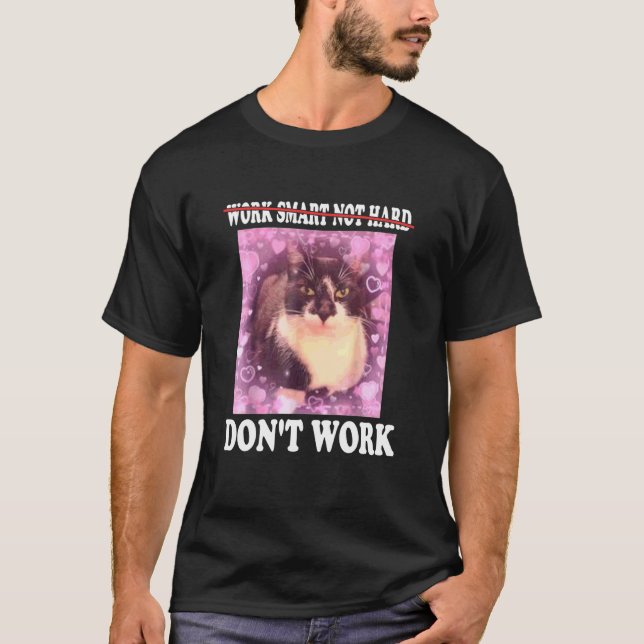 Camiseta Tonta Con Gato No Funciona (Anverso)