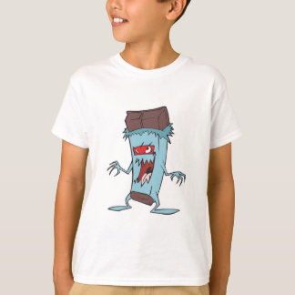 Camiseta tonta súper viliana malvada barra de dulces de cho