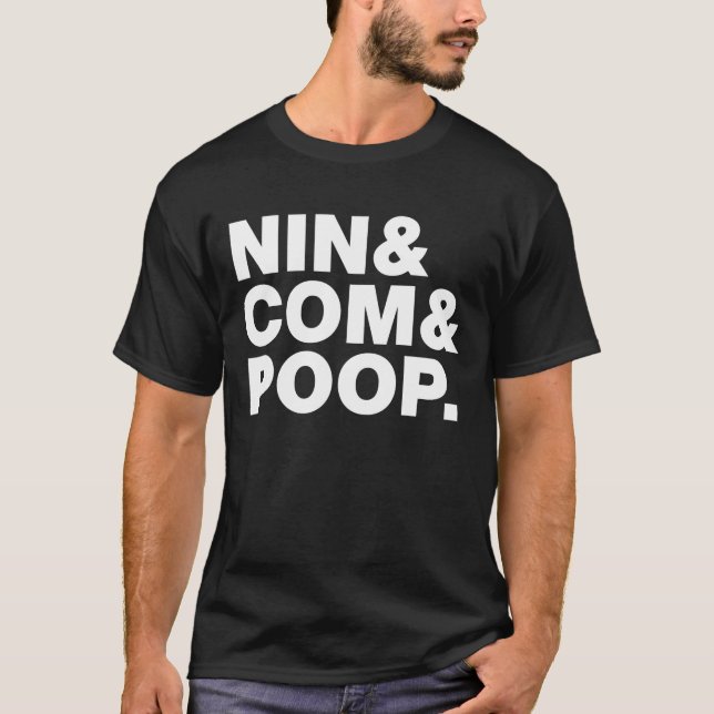 Camiseta Tonto & COM & POOP. (Anverso)