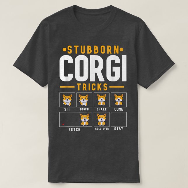 Camiseta Tonto Corgi Tricks Funny Corgi Tricks Perro Outfi (Diseño del anverso)