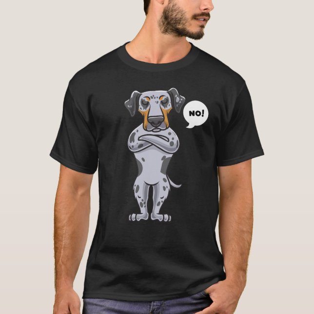 Camiseta Tonto perro leopardo de Catahoula (Anverso)