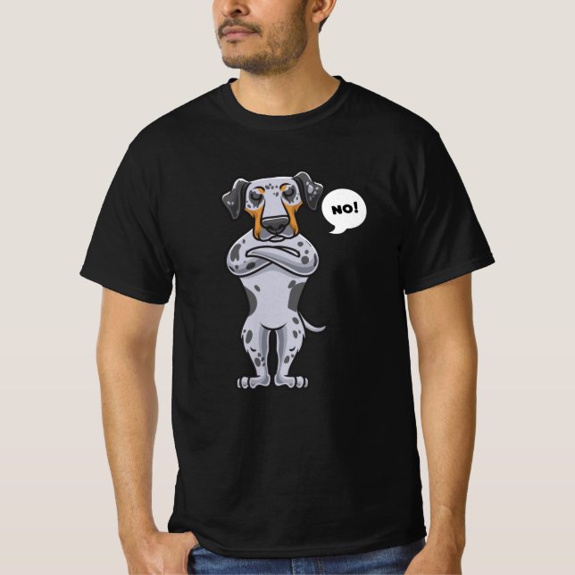 Camiseta Tonto perro leopardo de Catahoula (Anverso)