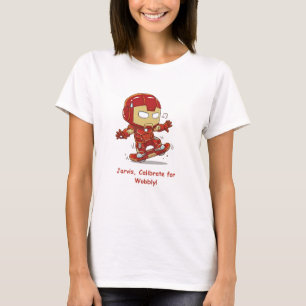 Camiseta Tonto Skateboarder Ironman - ¡Calibrar para Wobbly