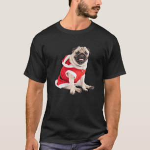 Camiseta Tonto Tan Pug Santa Hat Navidades de imágenes de d