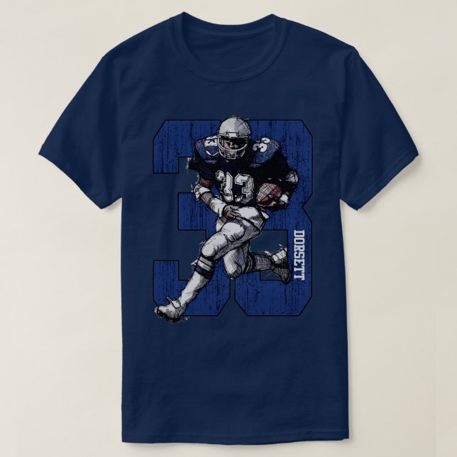 Camiseta Tony Dorsett Dallas 33 TShirt 1 (Diseño del anverso)