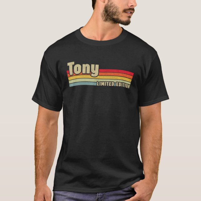 Camiseta Tony Gift Name Personalized Birthday Funny Christm (Anverso)