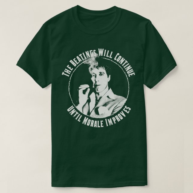 Camiseta TONY MONTANA Las Golpizas Continuarán Hasta Mora (Diseño del anverso)