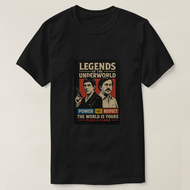 Camiseta tony montana pablo escobar (Diseño del anverso)