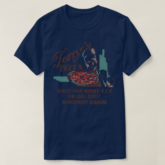 Camiseta Tonys Pizza TShirt (Diseño del anverso)