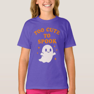 Camiseta Too Cute To Spook - Funny Halloween Ghost Girl's