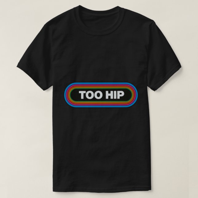 Camiseta Too Hip KLOS Los Angeles 1980s Retro Radio Station (Diseño del anverso)