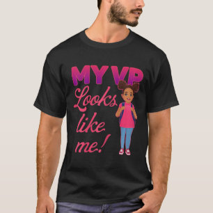 Camiseta Toodlers Chica de Mes de Historia Negra Mi Vp Mira
