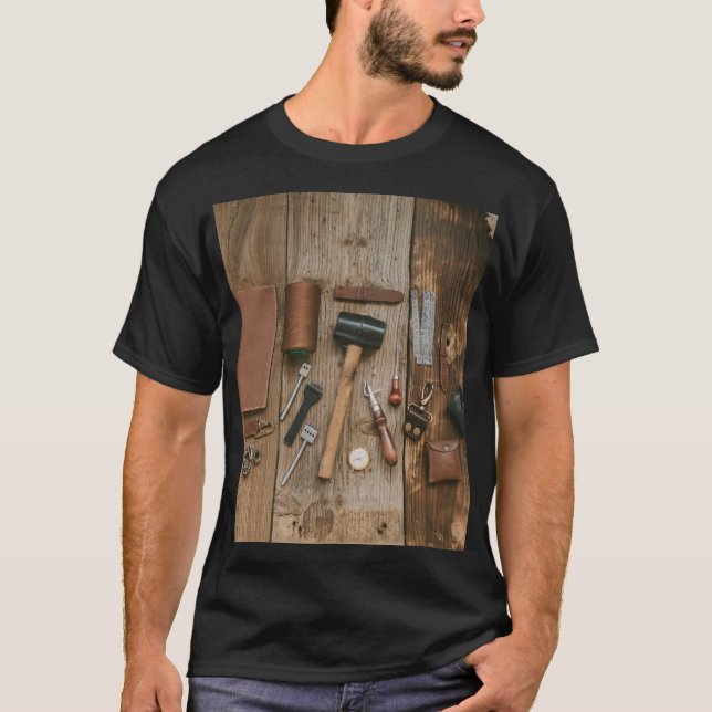 Camiseta Tools Picture Design – Crafted for the Makers (Anverso)