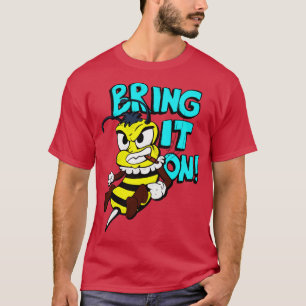Camiseta Toon Bee Bring It On Fighing Funny Insect