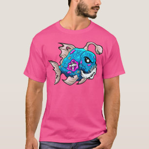 Camiseta toon Fish Zombie Piranha Sport Fisherman