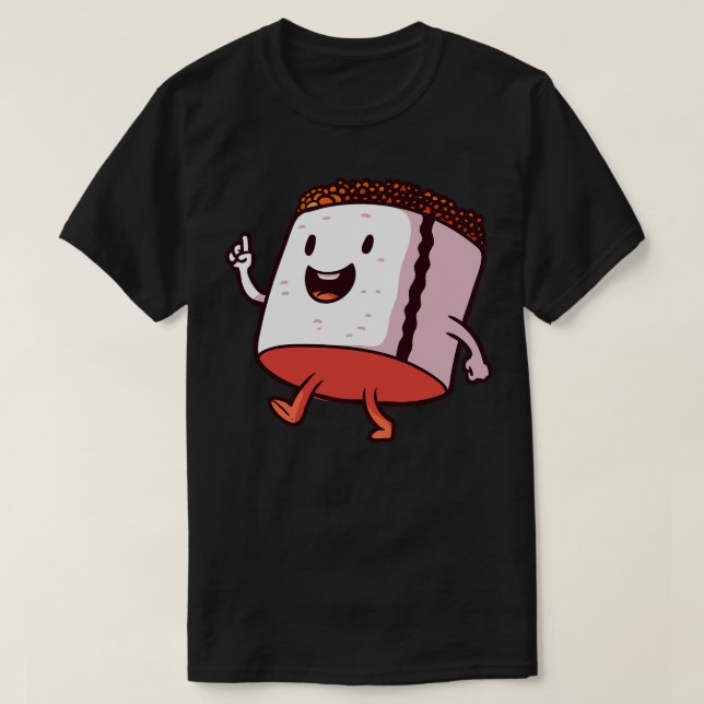 Camiseta Toon lindo Sushi Rollo 3 (Diseño del anverso)
