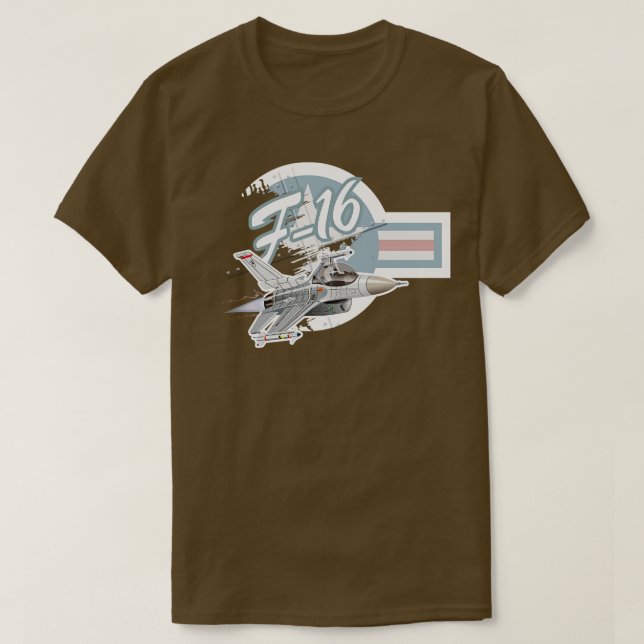 Camiseta toon Military Jet Fighter Plano (Diseño del anverso)