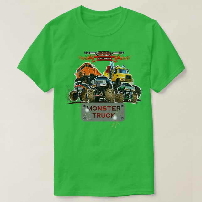 Camiseta toon Monster Trucks (Diseño del anverso)