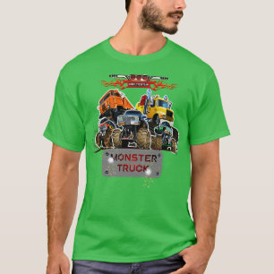 Camiseta toon Monster Trucks