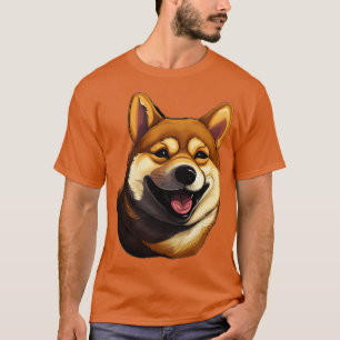Camiseta Toon Shiba Inu Perro Cute Shiba Inu 4