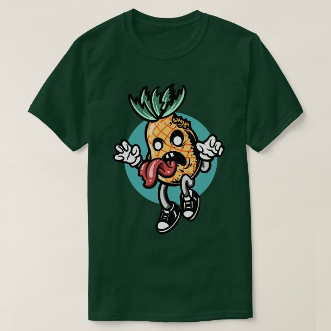Camiseta toon Zombie Pineapple (Diseño del anverso)
