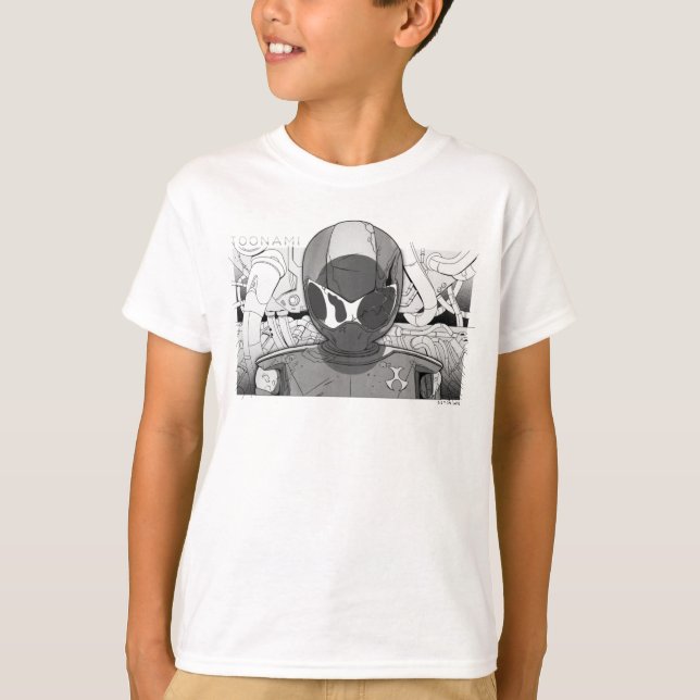 Camiseta Toonami TOM 5 Coundown Comic Parachoque (Anverso)