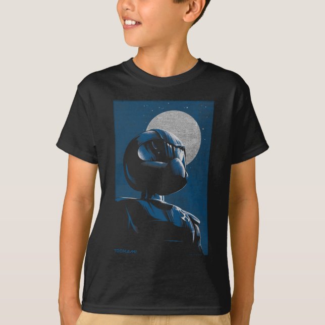 Camiseta Toonami TOM 5 Gráfico de luz lunar (Anverso)