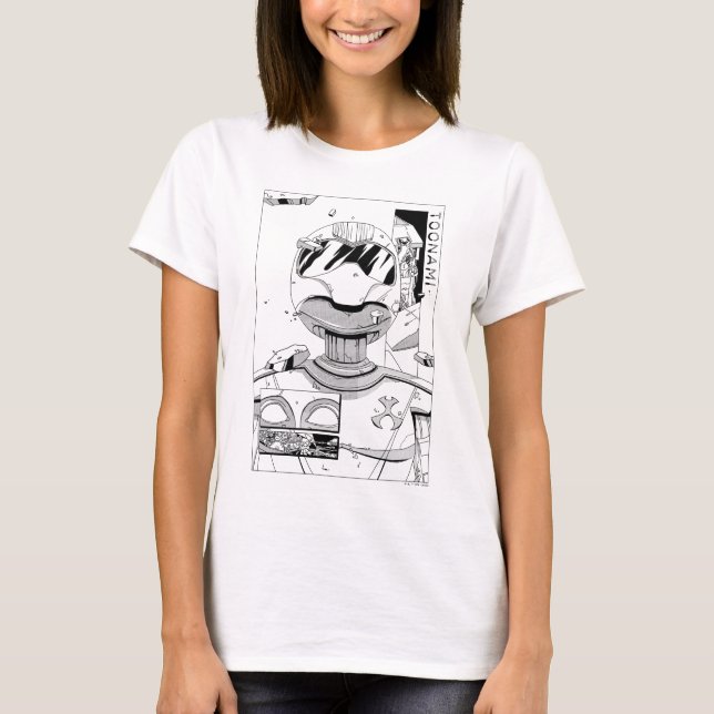 Camiseta Toonami TOM 5 y SARA Comic Style Parachoque (Anverso)