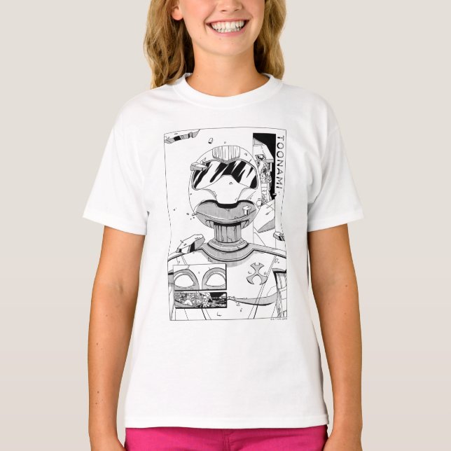 Camiseta Toonami TOM 5 y SARA Comic Style Parachoque (Anverso)