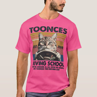Camiseta Toonces Driving School Est. 1989 - El Gato Conduct